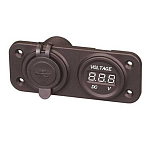 A.a.a. 3939385 Электрический Panel С вольтметром и USB Золотистый Black