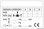 CE boat identification plate for outboard engines, 54.410.00