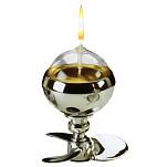 Лампа масляная настольная из хромированной латуни «Гребной винт» 110 x 140 мм Foresti & Suardi 2253.C