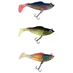 Wizard 86916-472 Мягкий приманка Swimbait Paddle Long Extra Twister 101.6 mm Holo Gray