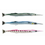 Savage gear 69715 3D Line Thru Needlefish Pulsetail 300 Mm 66g 2+1 Единицы Многоцветный Pink Barracuda