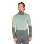 Icebreaker 0A59JT02ML Базовый слой с длинным рукавом Merino 200 Oasis Sonebula High Neck Серый Galaxy / Moss / Blaze / Cb L