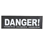 Trixie 151716 Danger! Этикетка ремня безопасности 2 единицы измерения Серебристый Black XS
