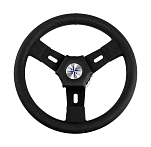 Рулевое колесо ELBA обод и спицы черные д. 300 мм Volanti Luisi VN10312-01