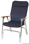 Складной стул с мягкой набивкой и каркасом из анодированного алюминия 600 х 430 х 900 мм, Osculati 48.352.91