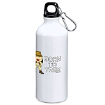 Kruskis MD4049S101K160 Born To Trek 800ml Алюминиевая бутылка Бесцветный White