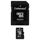 Купить Intenso 3413470 Class 10 16GB Карта памяти Micro SD Черный Black 7ft.ru в интернет магазине Семь Футов