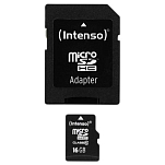 Intenso 3413470 Class 10 16GB Карта памяти Micro SD Черный Black