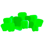 Reactor baits 75056010 Силиконовая кукуруза Pop Ups Fluo Green
