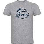 Kruskis CA65500158C065 Футболка с коротким рукавом Tuna Fishing Club Серый Heather Grey S