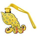 Dive inspire BT-007 Looney Брелок для ключей с синим кольцом в виде осьминога Желтый Yellow / Blue / Orange