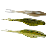 Zoom bait 11056074 Super Fluke Jr. Мягкая приманка 102 Mm Многоцветный Rainbow Trout