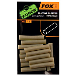 Fox international CAC571 Edges Силиконовые рукава Зеленый Trans Khaki 3 mm 