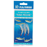 Flashmer FP36W Fine Peche Рыболовное Перо 3 крючки Многоцветный Multicolor 6 