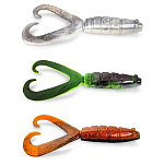 Quantum fishing 3336007 Twinler Мягкая приманка 200 Mm 58g 12 единицы измерения Серебристый Camouflage