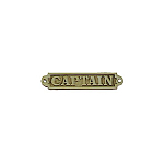 Табличка Marine Quality 52635 с надписью "Captain" 160x32мм из латуни