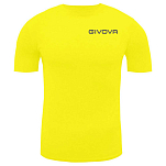 Givova MAE011-0007-2XL Базовый слой с коротким рукавом Corpus 2 Желтый Yellow 2XL