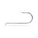Amiaud 819040 Tie Without Out Barb Крюк Серебристый Silver 110 x 4 mm 