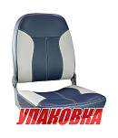 Кресло складное мягкое SPORT с высокой спинкой, синий/серый (упаковка из 2 шт.) Springfield 1040513_pkg_2