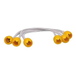 Euromarine 007303 30 cm Мяч Веревка 3 единицы  Yellow 4 mm