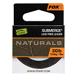 Fox international CAC825 Naturals Submerge 10 m Карповая Ловля Black 50 Lbs