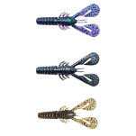 Zman ZM-TURBCRWDKMR Мягкий приманка Turbo Craw 101.6 mm Фиолетовый Dark Melon Red