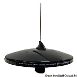 Glomex Antenna TV Talitha nera con DAB Osculati 29.926.21