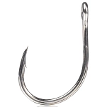 Mustad 35101UN-TS-6/0-5U Однобородный крючок с бородкой Kaiju Single Ring Серебристый Titan Steel 6/0