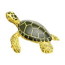 Купить Safari ltd S201329 Green Sea Turtle Baby Фигура Коричневый Yellow / Green From 3 Years  7ft.ru в интернет магазине Семь Футов