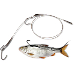 Quantum fishing 4271007 Mr Pike Float Rig Leader 3 Крюк Серый Grey 1/0