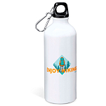 Kruskis MD4049S101C190 Enjoy Hiking Алюминиевая бутылка 800ml Бесцветный White