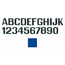 Купить International letterfix 5959016A A Наклейки с буквами Голубой Blue 150 mm  7ft.ru в интернет магазине Семь Футов