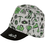 Viking 803/21/1020/74/uni Кепка Moko Jr Grey / Green 20x20x3