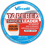 Vercelli LVPN20 Tapered Shock Leader 15 M 10 единицы Оранжевый Orange 0.200-0.570 mm 