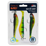 Abu garcia 1553316 McPrey Rigged Ray Of Light Мягкая Приманка 120 мм 22 г 3 Пакет Многоцветный Multicolour