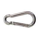 Купить Forniture nautiche italiane 606661 Асимметричный открывающийся карабин Серебристый Silver 12 mm  7ft.ru в интернет магазине Семь Футов