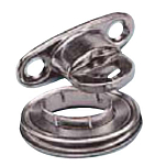 Plastimo 18227 Twisted Clinch Plate Кнопки Черный  4 pcs 28 x 8 mm 