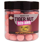 Dynamite baits 34DBDY956 Monster Tiger Nut Red-Amo Pop Ups Розовый Pink Fluro 15 mm 