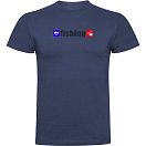 Купить Kruskis CA65500486K029 Футболка с коротким рукавом Fishing Голубой Denim Blue XL 7ft.ru в интернет магазине Семь Футов
