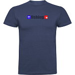 Kruskis CA65500486K029 Футболка с коротким рукавом Fishing Голубой Denim Blue XL