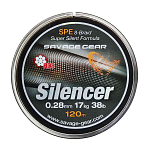 Savage gear SVS54811 HD8 Silencer 120 m Плетеный Серебристый Green 0.280 mm