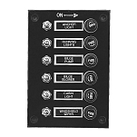 Plastimo 175530 6 Панель переключателей рычагов Black