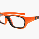 Спортивные очки с диоптриями Demetz Softness R / Orange / Black Colorless Cat.0, softness1401i053