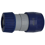 Nuova rade 198131 Female Quick Connector With Stop Valve Голубой Blue / Grey