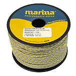 Marina performance ropes 1500.25/PLAN2 Marina Pes HT Color 25 m Двойная плетеная веревка Золотистый Silver / Neon Yellow 2 mm 