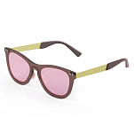 Ocean sunglasses 24.26 Солнцезащитные очки Florencia Transparent Pink Transparent Brown / Black Temple/CAT2
