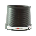 MV Spools MV45-ST-T5-BLACK MV45 Прямая алюминиевая запасная шпуля Black T5