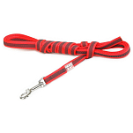 Julius k-9 218GM-R-15 Прорезиненный поводок 14 mm Красный Red 15 m