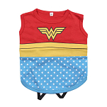 Cerda group 2800000555-RED-XS Wonder Woman Футболка с собакой Красный Red XS