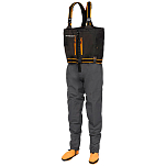 Savage gear 1608939 SG8 Chest Zip Wader Серый  Black / Grey M